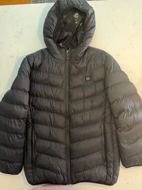 Kids Heated Winter Jacket - Black